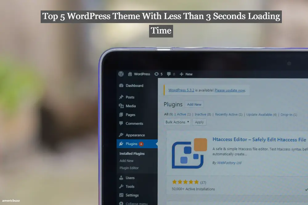 Top 5 WordPress Theme With Less Than 3 Seconds Loading Time