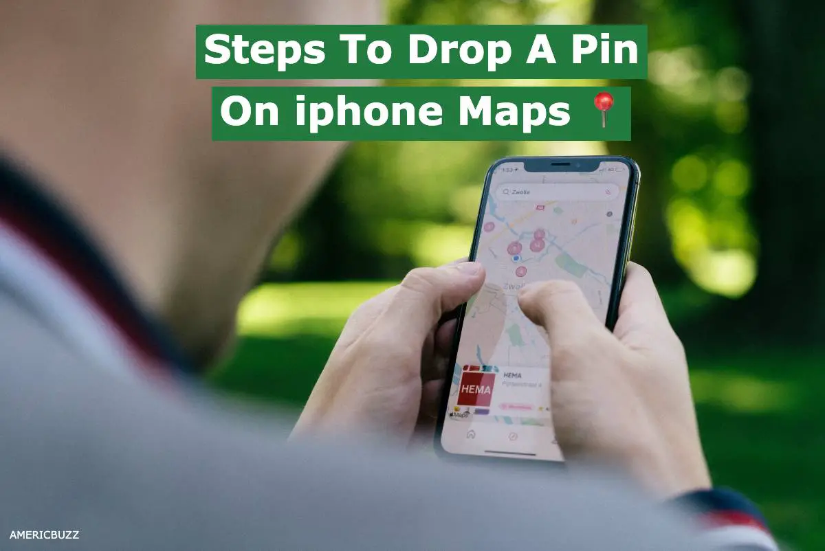 Steps to drop a pin on iphone Maps