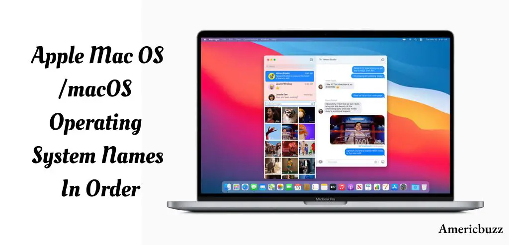Apple macOS Operating System Names In Order